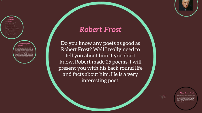 Robert Frost By Amaya Scott On Prezi