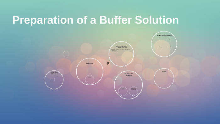 Preparation of a Buffer Solution by Shruti Kumar on Prezi