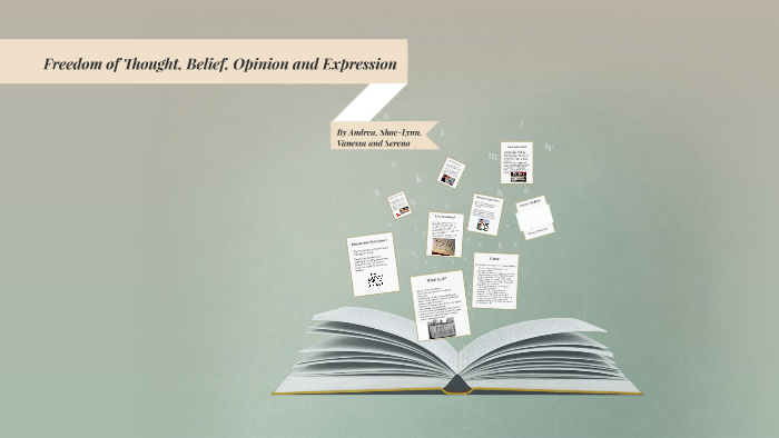 freedom of thought belief opinion and expression