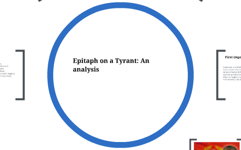 epitaph on a tyrant