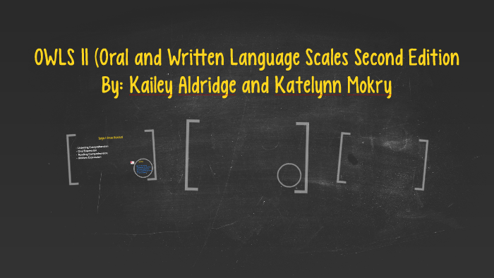 OWLS II (Oral and Written Language Scales Second Edition by Katelynn