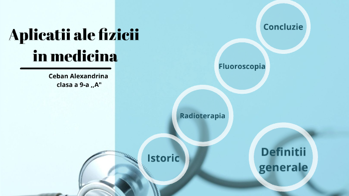 Aplicatii ale fizicii in medicina by alexandrina ceban on Prezi