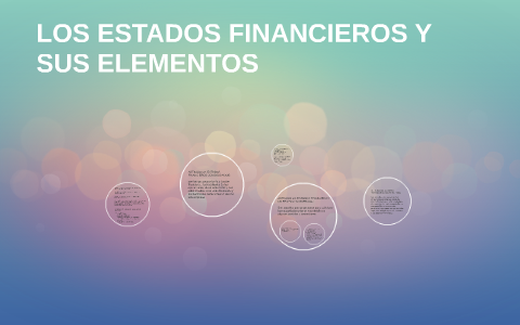 DE LOS ESTADOS FINANCIEROS Y SUS ELEMENTOS By Jennifer Lorena Perdomo