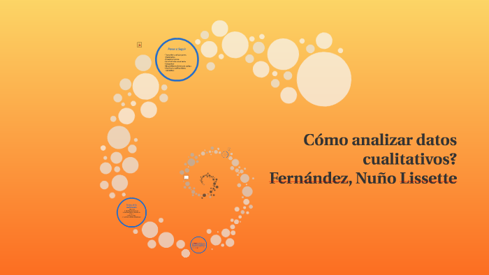 Cómo analizar datos cualitativos? by lizet marmolejo