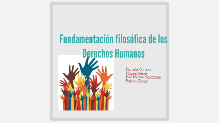 Fundamentación filosófica de los Derechos Humanos by Daniela Campos on