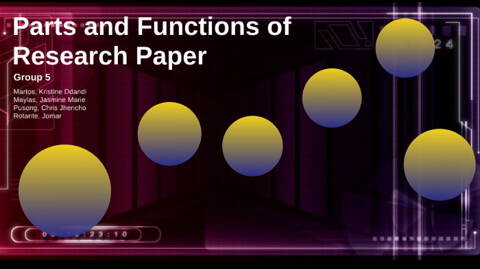 parts of a research paper