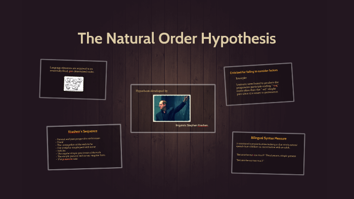 natural order hypothesis essay