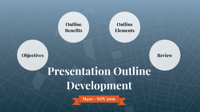 Outline Development Outline Development by Jessie Creech on Prezi