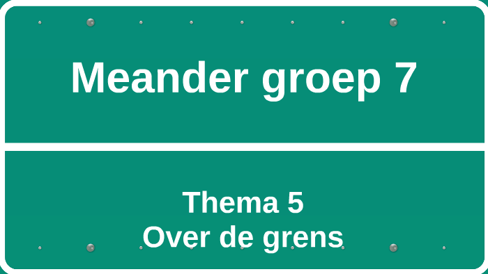 Meander groep 7 by Ilse Geelen on Prezi