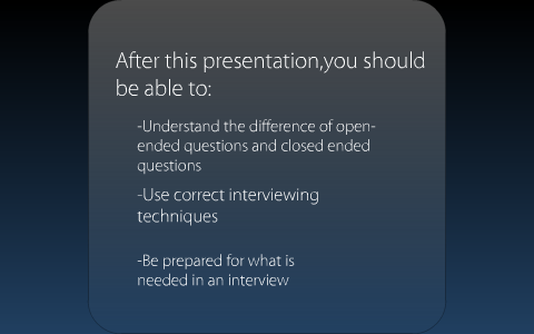 How to conduct an interview by Katie Levine on Prezi