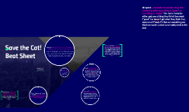 Save The Cat Beat Sheet By Steven Biles