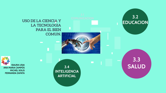 uso de la ciencia y la tecnología para el bien común by isaura yulieth