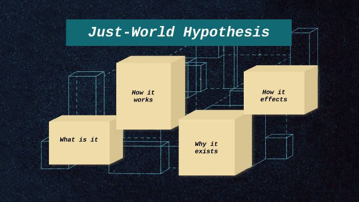 example of just world hypothesis