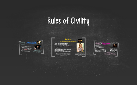 rules of civility summary wikipedia