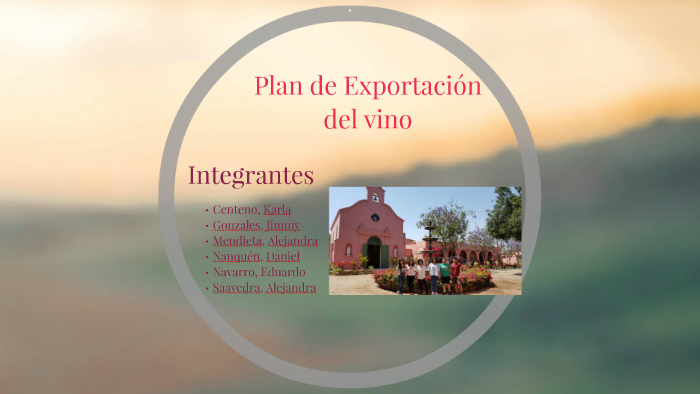 business plan export vino