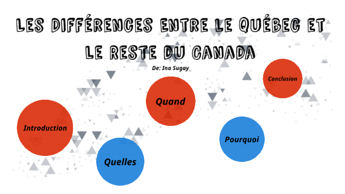 Les Différences Entre le Québec et le Reste du Canada by Ina Sugay on Prezi