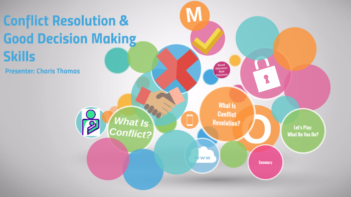 conflict resolution and decision making skills assignment quizlet