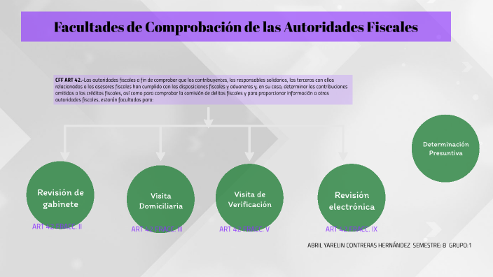 Facultades de comprobación by ABRIL contreras hernandez on Prezi