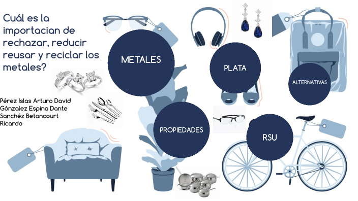 ¿Cuál es la importancia de reducir, reusar y reciclar los metales? by