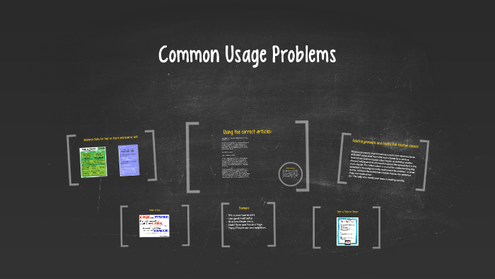 Common Usage Problems by Harley Keene on Prezi