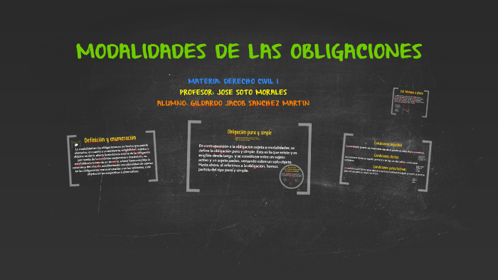 Modalidades De Las Obligaciones By Jacob Sanchez Martin On Prezi 3213