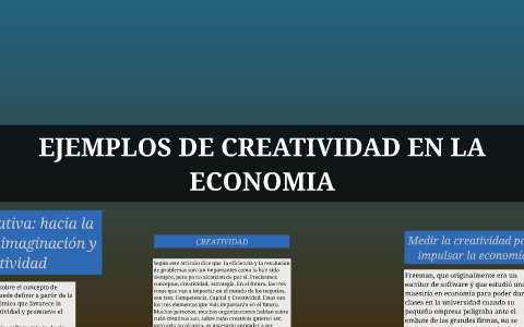 Ejemplos De Creatividad De La Economia By Liliana Guaillas