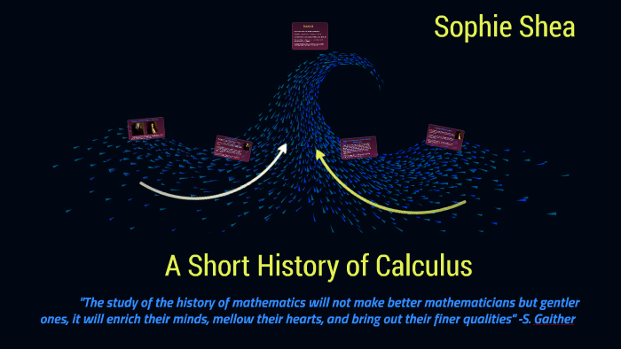 A Short History Of Calculus By Sophie Shea 5663