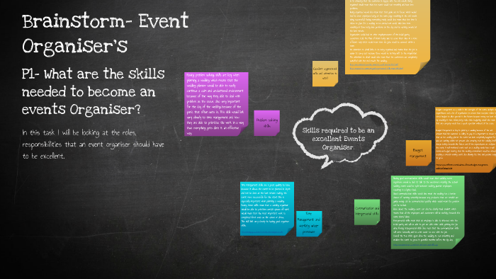 Skills Required To Be An Excellent Events Organiser! By Hollie Wilson