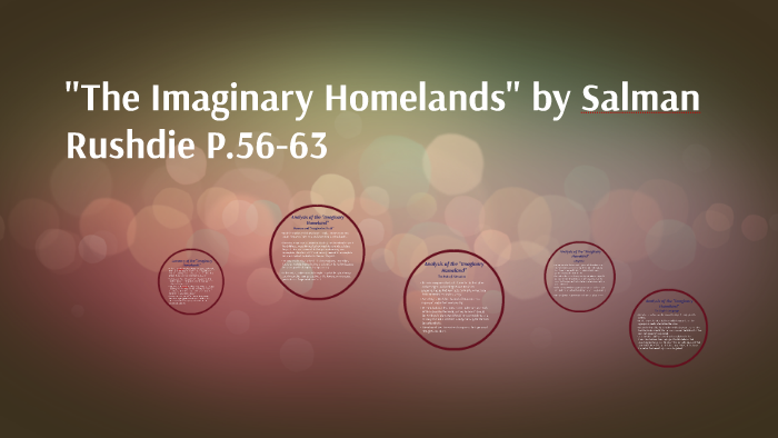 imaginary homelands essay pdf
