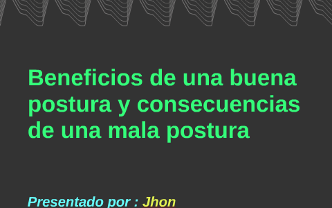 Dolor de espalda: consecuencias de una mala postura corporal