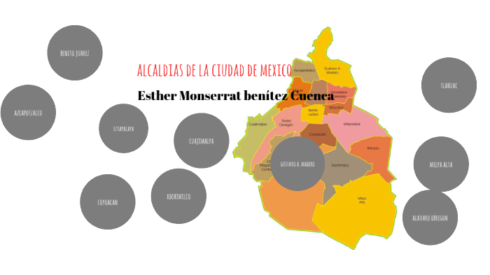 Alcaldías de la Ciudad de México by Esther Monserrat Benitez Cuenca on