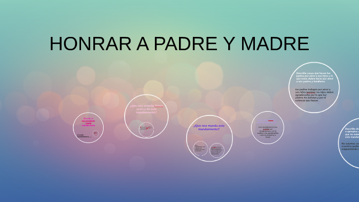 HONRAR A PADRE Y MADRE by laura y cristina caicedo rueda on Prezi Next