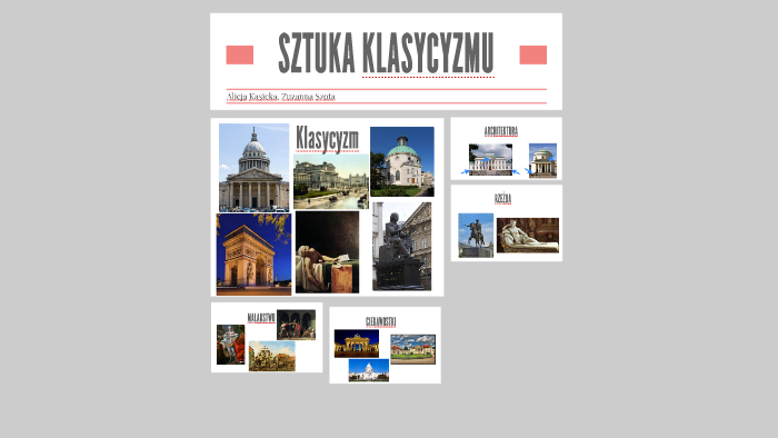 Sprawdzian Z Plastyki 1 Gimnazjum Sztuka Klasycyzmu