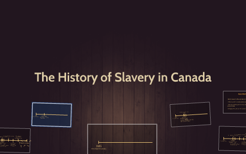 slavery in canada thesis statement