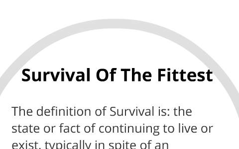 Project Based Learning Survival Of The Fittest By Austin Bender