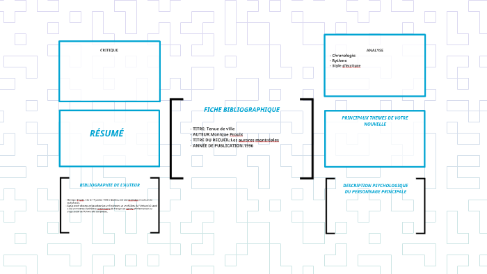 FICHE BIBLIOGRAPHIQUE by Arnaud Deschamps on Prezi