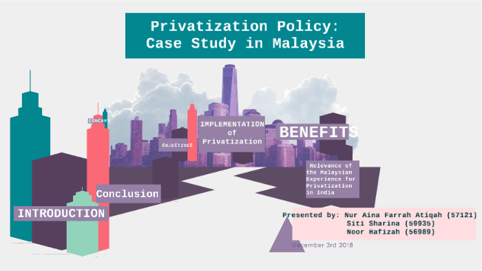 Privatization Policy Case Study In Malaysia By Aina Farrah
