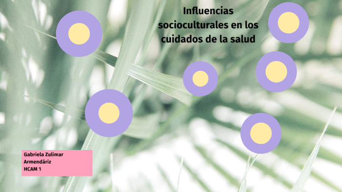 Influencias socioculturales en los cuidados de la salud by Zulimar ...