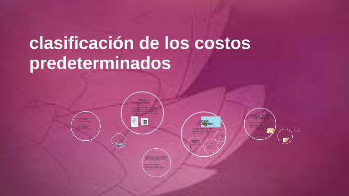 ClasificaciÓn De Los Costos Predeterminados By Luis Rosales On Prezi 9768