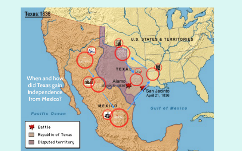 When and how did Texas gain independence from Mexico? by Annie Stockham on  Prezi