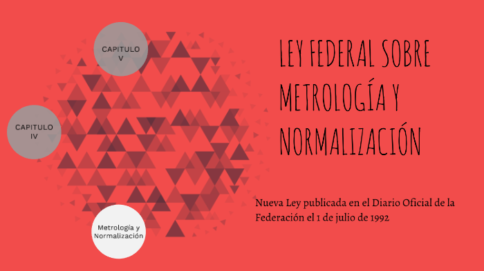Ley FEDERAL SOBRE METROLOGÍA Y NORMALIZACIÓN by ERIK MANUEL HERRERA