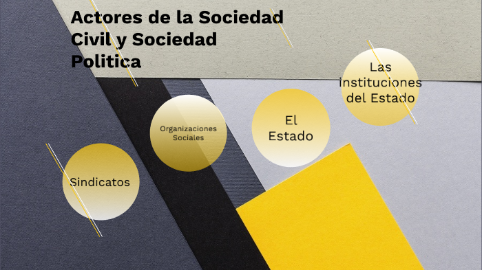 Actores de la Sociedad Civil y Sociedad Politica by Manuel Eduardo