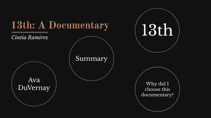 thesis of 13th documentary