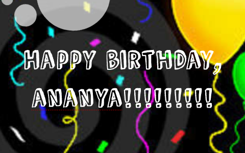 Happy Birthday Ananya Cakes, Cards, Wishes