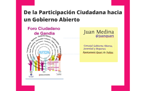 "De La Participación Ciudadana Hacia Un Gobierno Abierto" By Juan ...