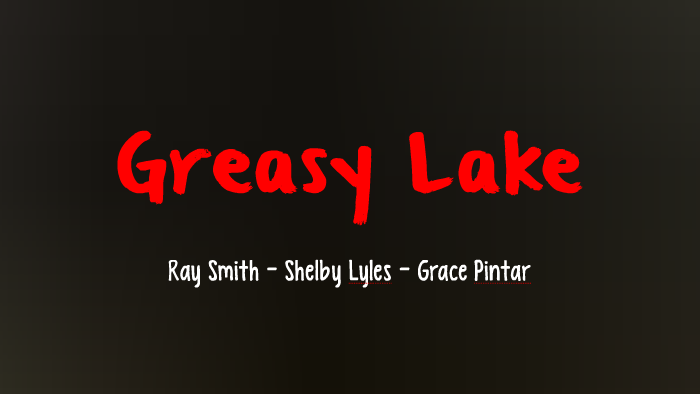 greasy lake characters