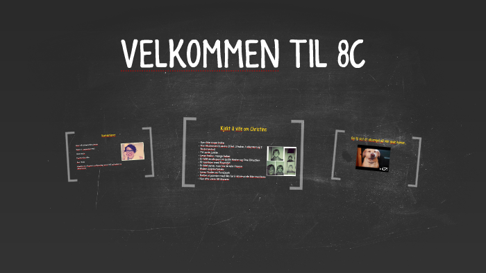 Velkommen Til 8c By Christine Andrea Svaler 8895