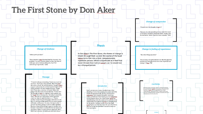 the first stone by don aker