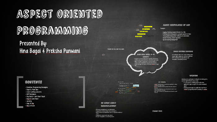 Aspect Oriented Programming by Preksha Punwani on Prezi