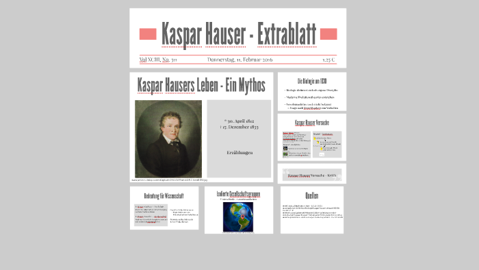 Kaspar Hauser Extrablatt By Kevin Zimmer On Prezi